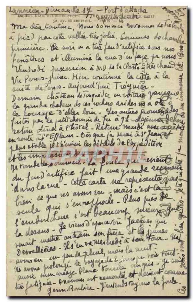 LANNION — Valeia do Légué — J.HOT. n°465 - Verso