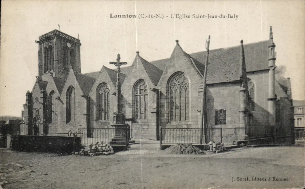 Lannion (C.-du-N.) - Kirche Saint-Jean-du-Baly — J. Sorel, Verlag in Rennes - Vorderseite