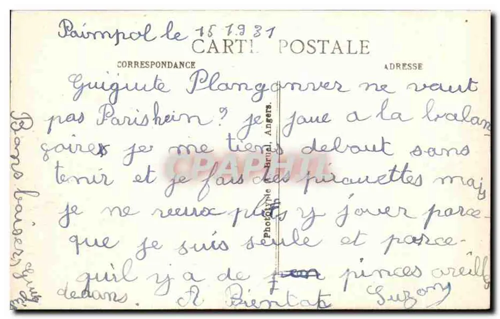 Kérity (C.-du-N.) — La Baie een dag van regatten — A. B. n° 208 - Achterkant