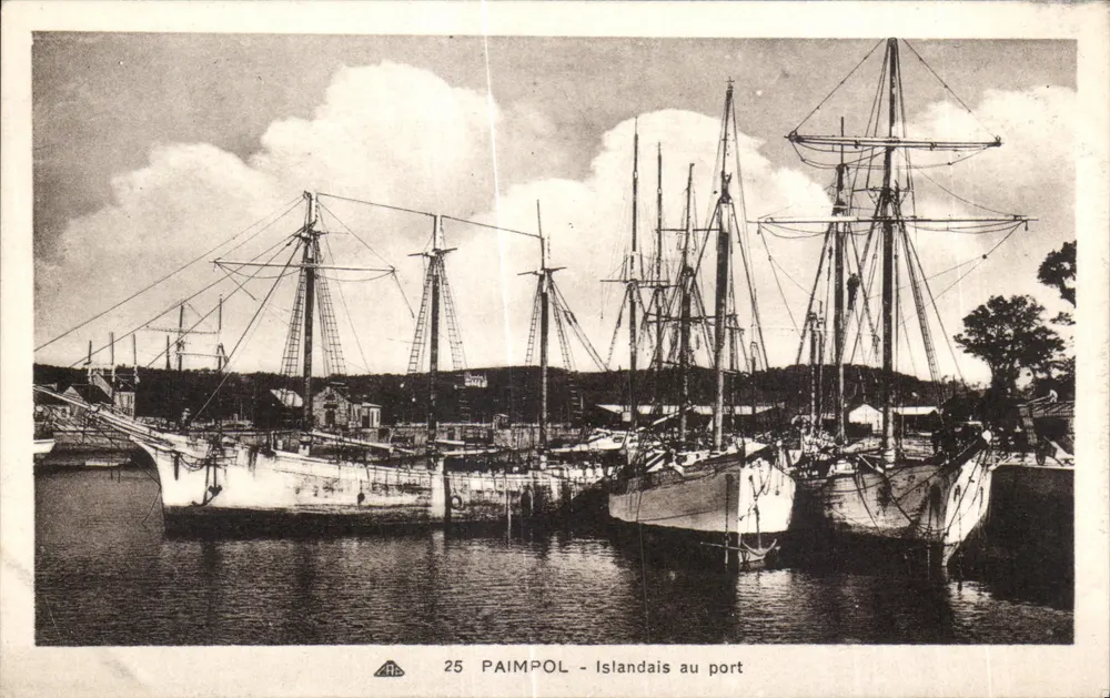 Paimpol - Islandais am Hafen — Antike Ansichtskarte n°25, Verlag ARB - Vorderseite