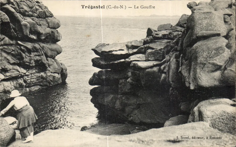 Trégastel (C.-du-N.) — O Abismo — J. Sorel, editor, em Rennes - Frente