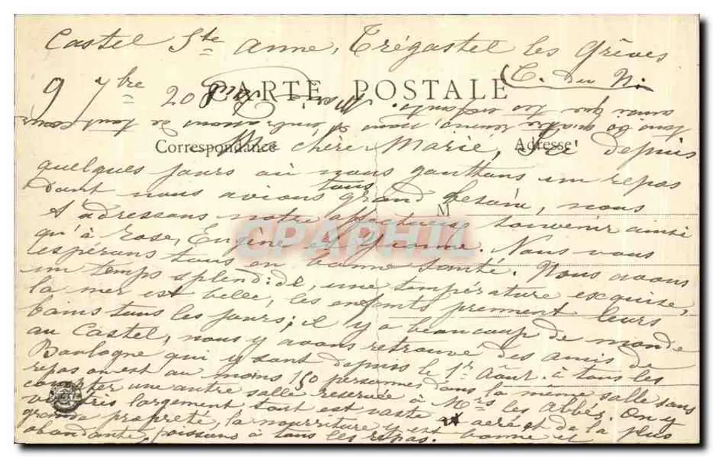 Trégastel (C.-du-N.) — O Abismo — J. Sorel, editor, em Rennes - Verso