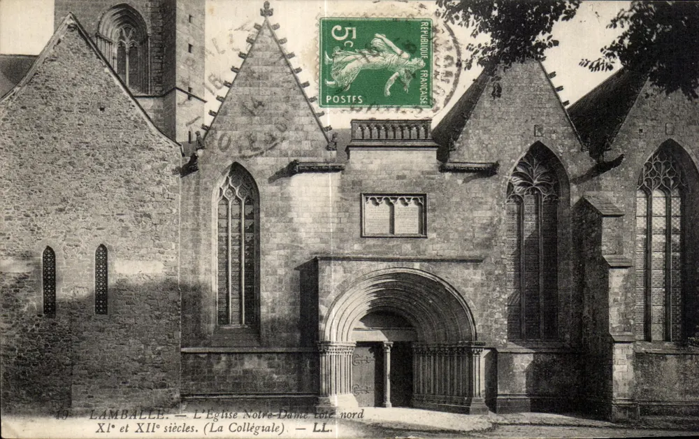 Lamballe — Kirche Notre-Dame (nord) — 11. und 12. Jahrhundert. (Die Kollegiate). — LL. - Vorderseite