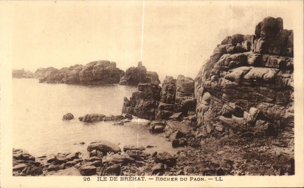 Ilha de Bréhat — Rocha do Pavão — LL - Frente