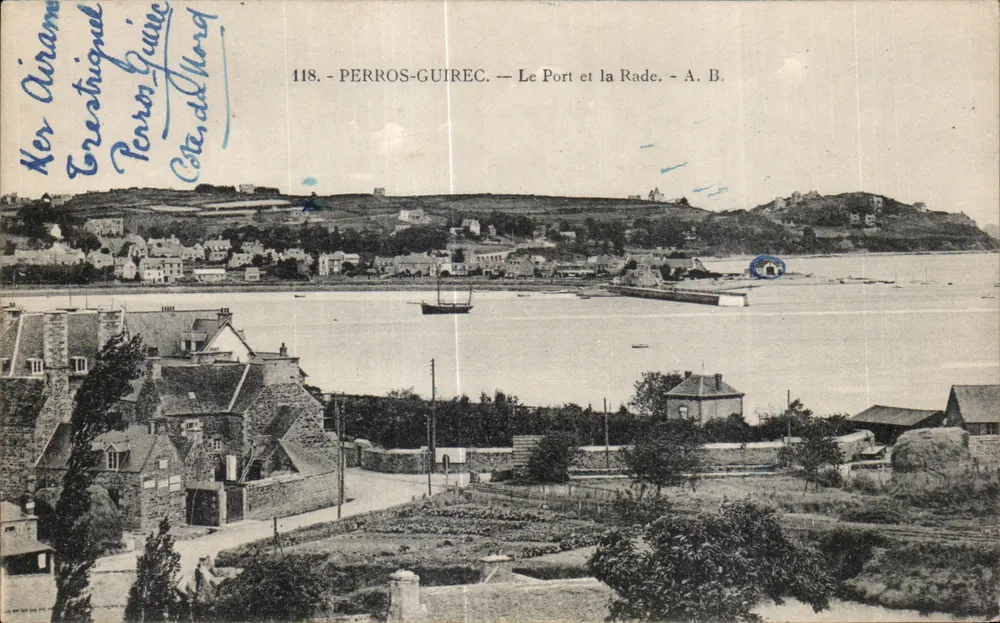 Perros-Guirec — O Porto e a Baía — A. B. n°118 - Frente