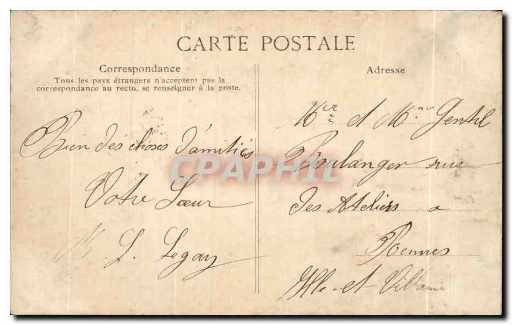 Fougères — Altes Haus in der Rue de la Pinterie — Côte d’Emeraude - Rückseite