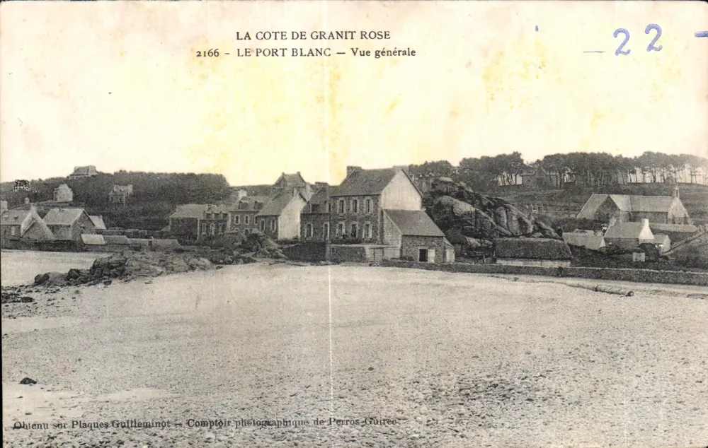 Die rosa Granitküste — Le Port Blanc — Allgemeiner Blick — Fotoladen Perros-Guirec - Vorderseite