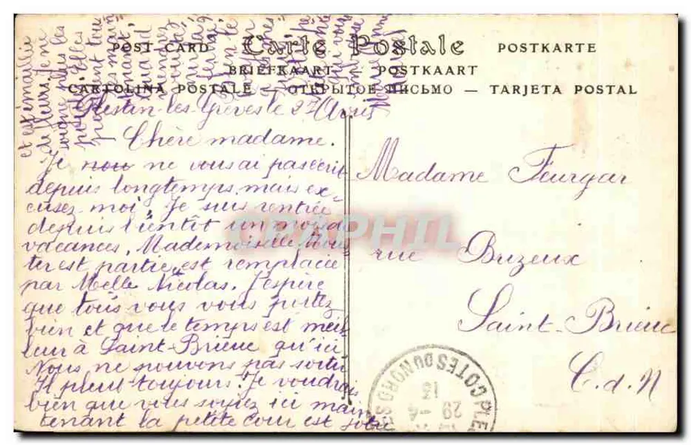Plestin-les-Grèves (Côtes-du-Nord) — Die Grève de l'Armorique — ND Fotografie - Rückseite