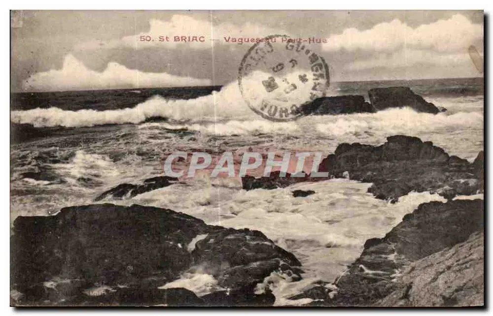 St BRIAC — Ondas no Port-Hus — editor não identificado, n° de série 50 - Frente