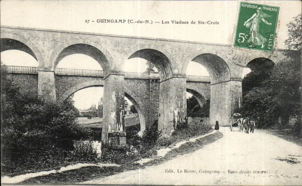 Guingamp (C.-du-N.) — Os Viadutos de Ste-Croix — Edit. Le Berre, Guingamp - Frente