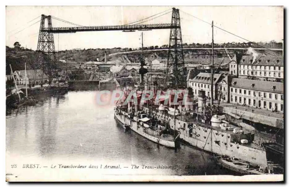 BREST — Der Transbordeur im Arsenal - Vorderseite