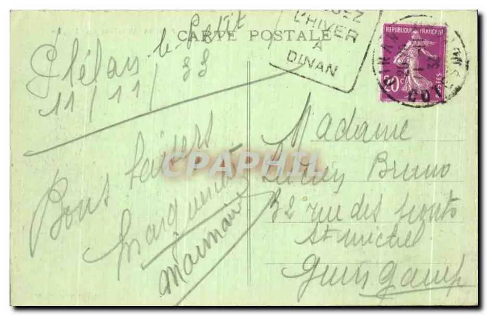 PLOUBALAY (C.-du-N.) - A Igreja — editor Passeward, Dinan, n° 97 - Verso