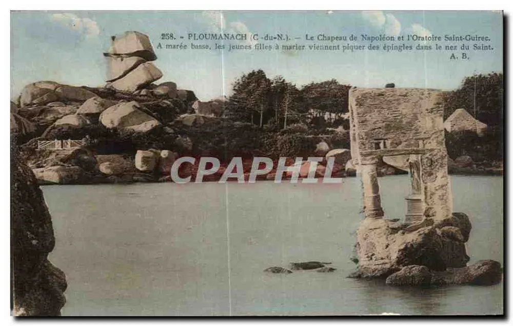 PLOUMANACH (C.-du-N.) — Der Hut Napoleons und das Oratorium Saint-Guirec — Phototype A. Brulet - Vorderseite