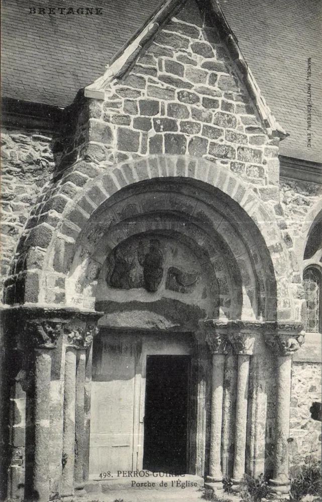 Perros-Guirec — Porche de l'Église — Mancel, Photographe Éditeur, Érinc - Recto
