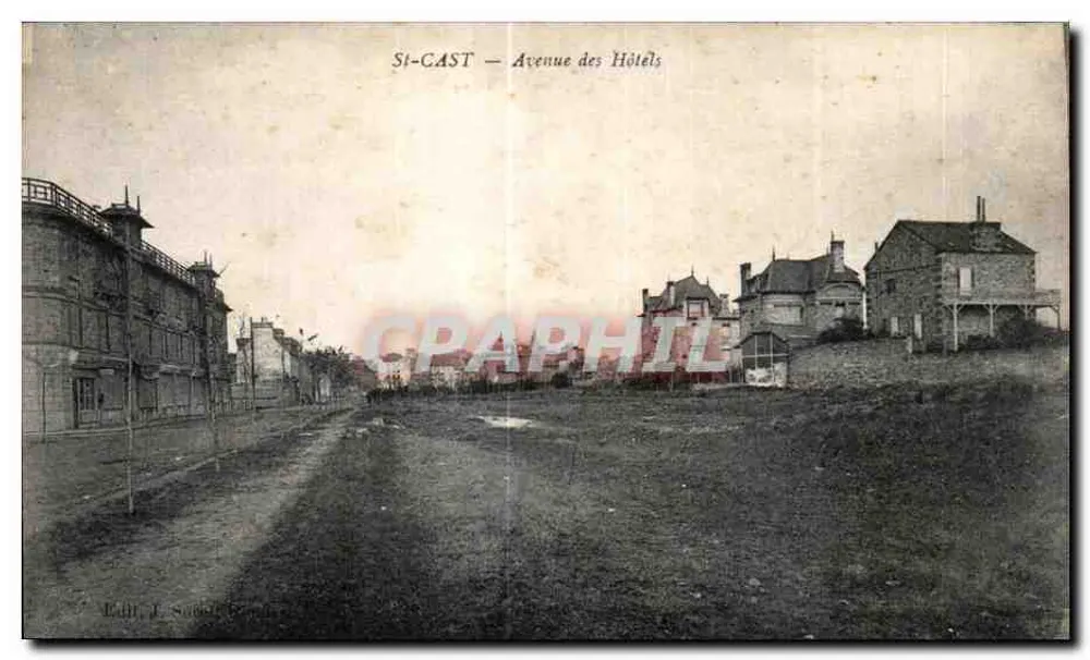 St-CAST — Avenue des Hôtels — Éd. J. Soder, France - Frente