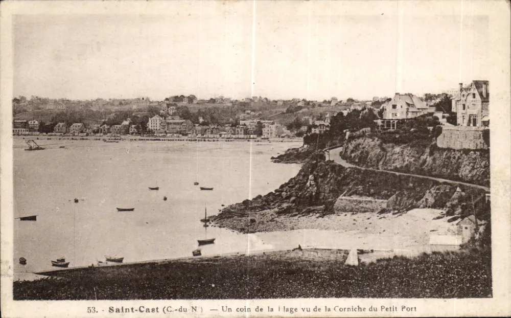 Saint-Cast (C.-du-N.) — Ein Stück der Strandkante von der Corniche des Petit Port — Édition Piolet, Saint-Cast - Vorderseite