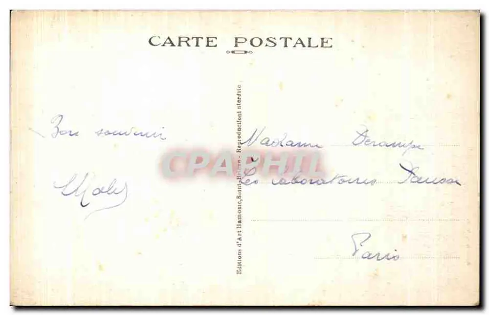 Saint-Cast — Die Felsen der Pointe de la Garde — Hamonie, St-B. Nr. 8878 - Rückseite
