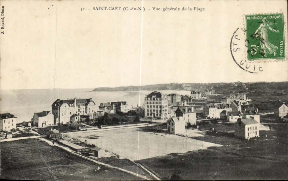 Saint-Cast (C.-du-N.) — Algemene uitzicht van de Strand — J. Rouxel Dinam - Voorkant