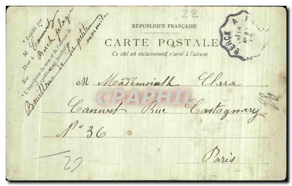 Berck-Plage — Un Loup de Mer — LL. — Éditeur LL. (n°15) - Rewers
