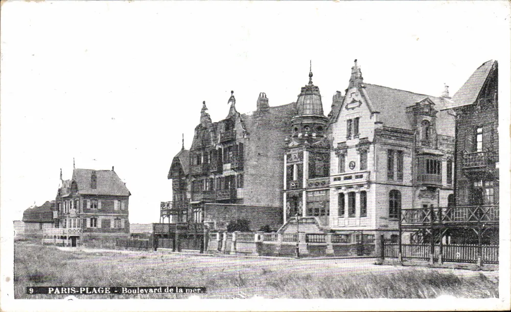 Paris-Plage - Boulevard de la mer — vista arquitetônica — cartão postal n°9 - Frente