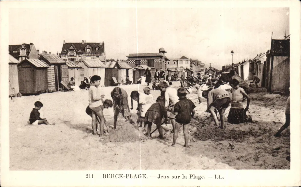 Berck-Plage — Spiele am Strand — L.I. — n° 211 - Vorderseite