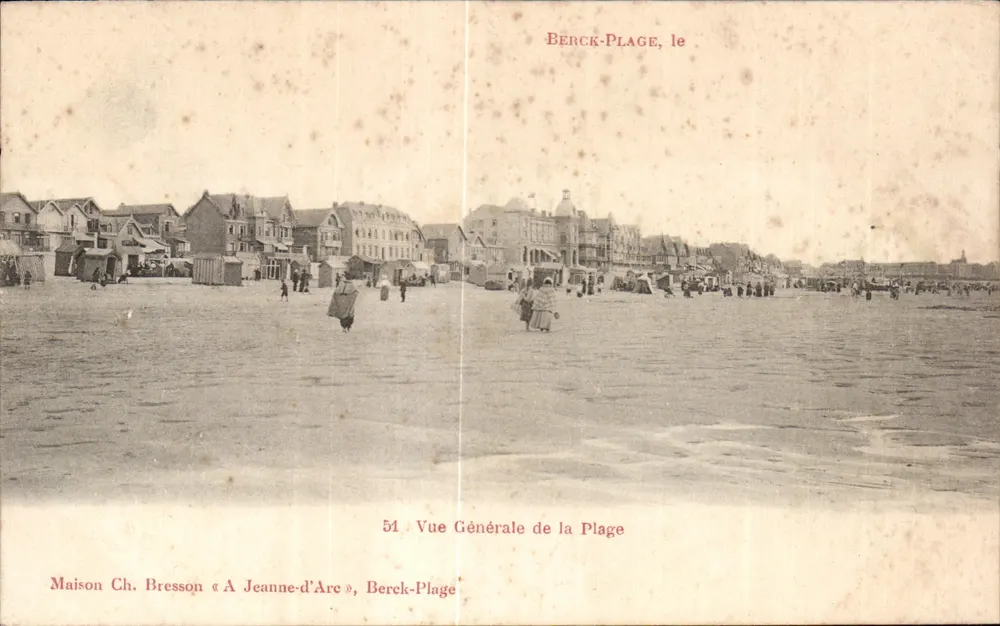 Berck-Plage — Vista geral da praia — Casa Ch. Bresson « A Jeanne-d'Arc », n°51 - Frente