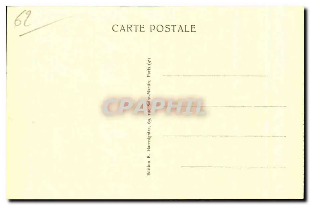 Calais — Navio entrando no Porto — Harmignies, n°45 - Verso