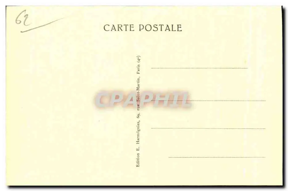 Calais — Pomnik Pamięci — 1914-18 — Edition E. Harmignies - Rewers