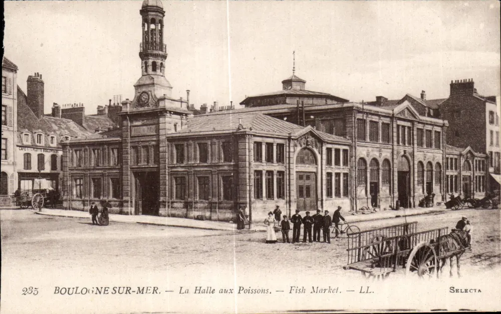 Boulogne-sur-Mer — La Halle aux Poissons — Fischmarkt — LL. — SELECTA - Vorderseite
