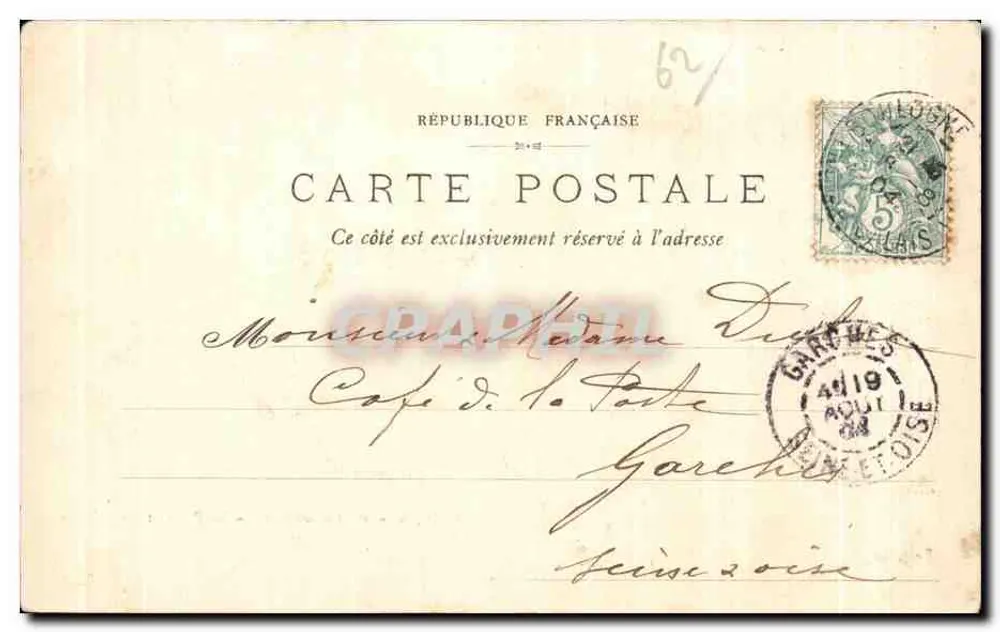 Le Portel — Die Strände und Klippen — L. D., B. - 28. — Verlag G. Patou - Rückseite