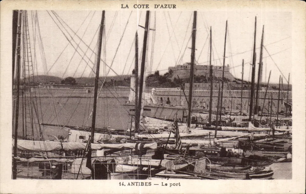 Antibes — O porto — Munier, Editor de Arte, N°14 - Frente