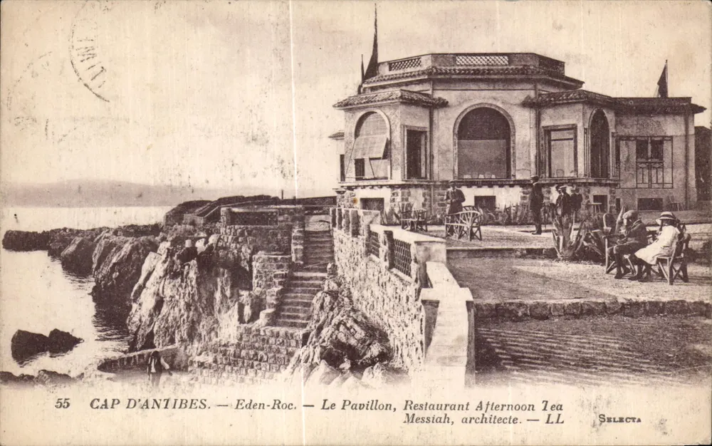 Cap d'Antibes — Eden-Roc — Das Pavillon, Restaurant Afternoon Tea — Messia'h, Architekt — LL Selecta - Vorderseite