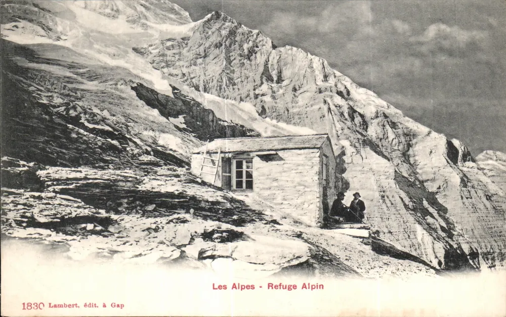 As Alpes - Refúgio Alpino — editor Lambert, em Gap - Frente