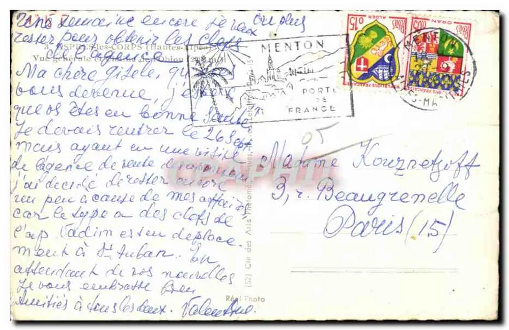 Allgemeiner Blick auf Saint-Étienne-de-Cuines (Hautes-Alpes) — Verlag Cap - Rückseite