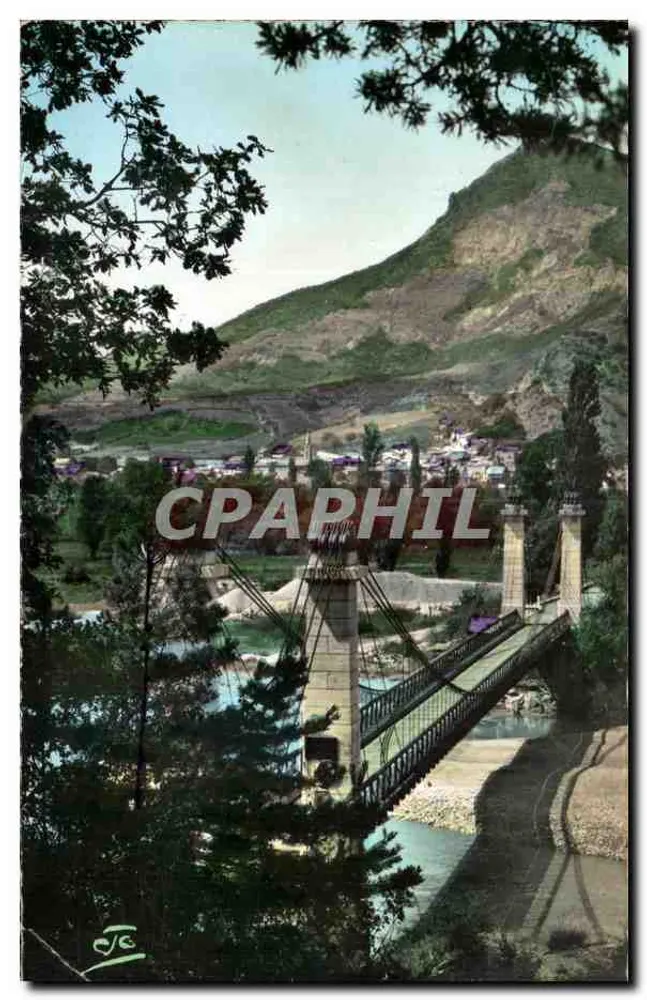 La Saulce (585 m.) — Hängebrücke über die Durance — Verlag Abel, GAP, Nr. 3.1116 - Vorderseite