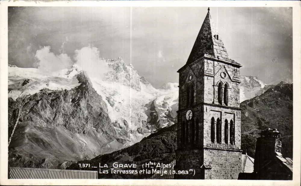 La Grave (Hautes-Alpes) — Les Terrasses und die Meije (3.983 m) — Edition « LA COGNE » Grenoble - Vorderseite