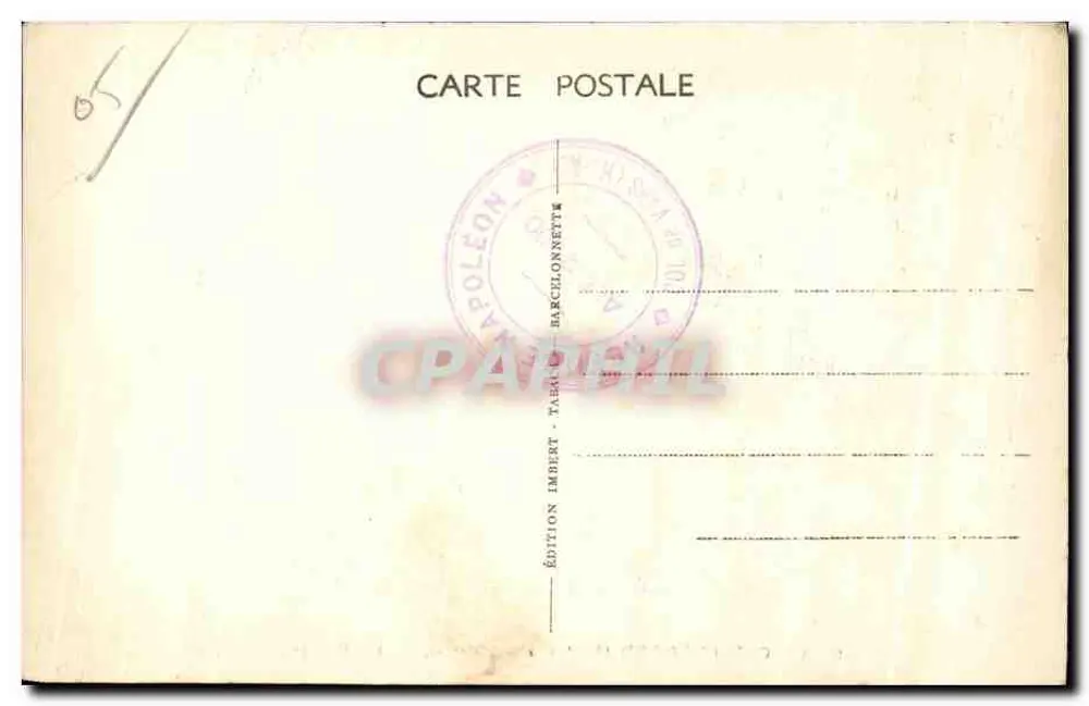 O Col d'IZOARD (H.A.), alt. 2.350 m. — O Refúgio — Edição Imbert - Tabaroud - Verso
