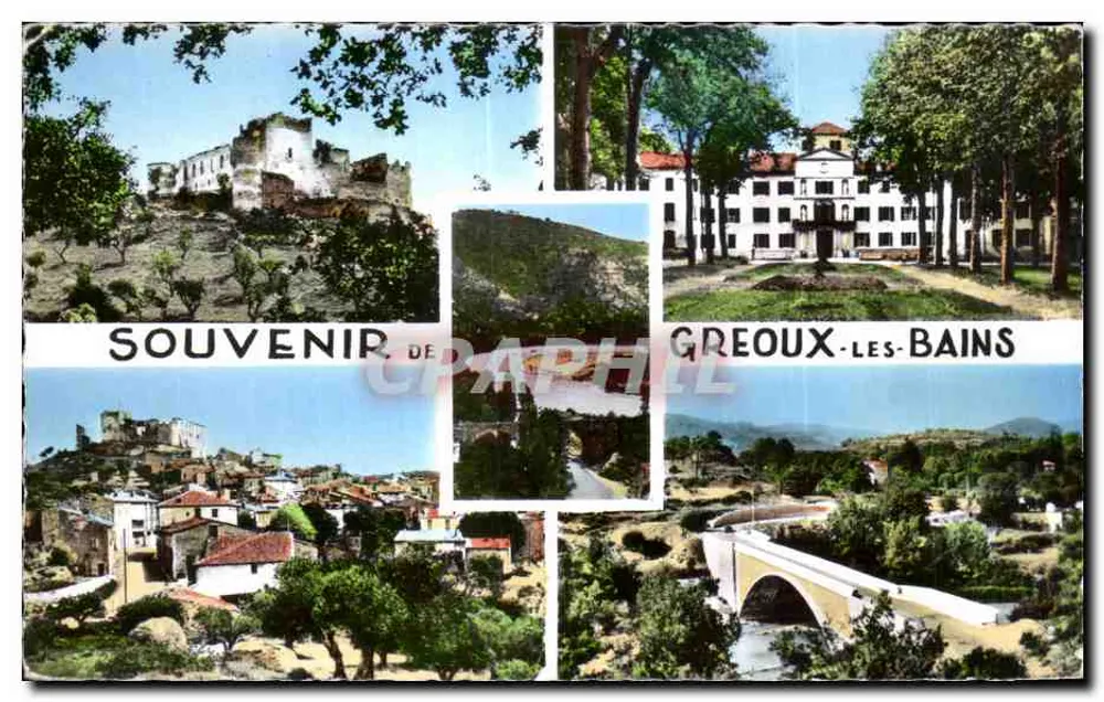 Greoux-les-Bains — Erinnerung an — Éditions MAR, Nizza - Vorderseite