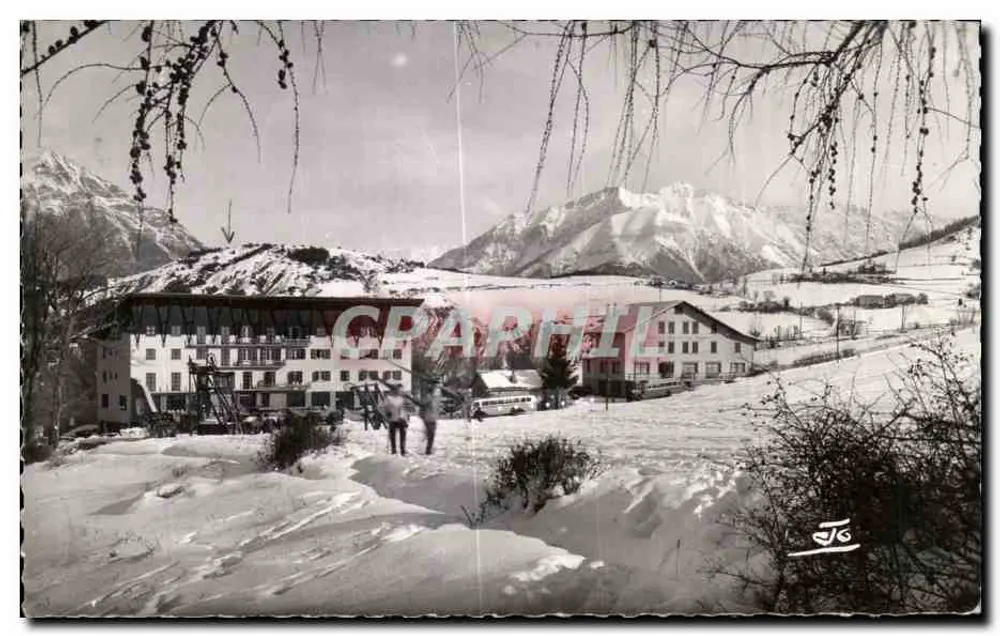 Alpes - Vale da Ubaye, Le Sauze (1.450 m) — Estação de esportes de inverno — Editor ABEIL - Frente