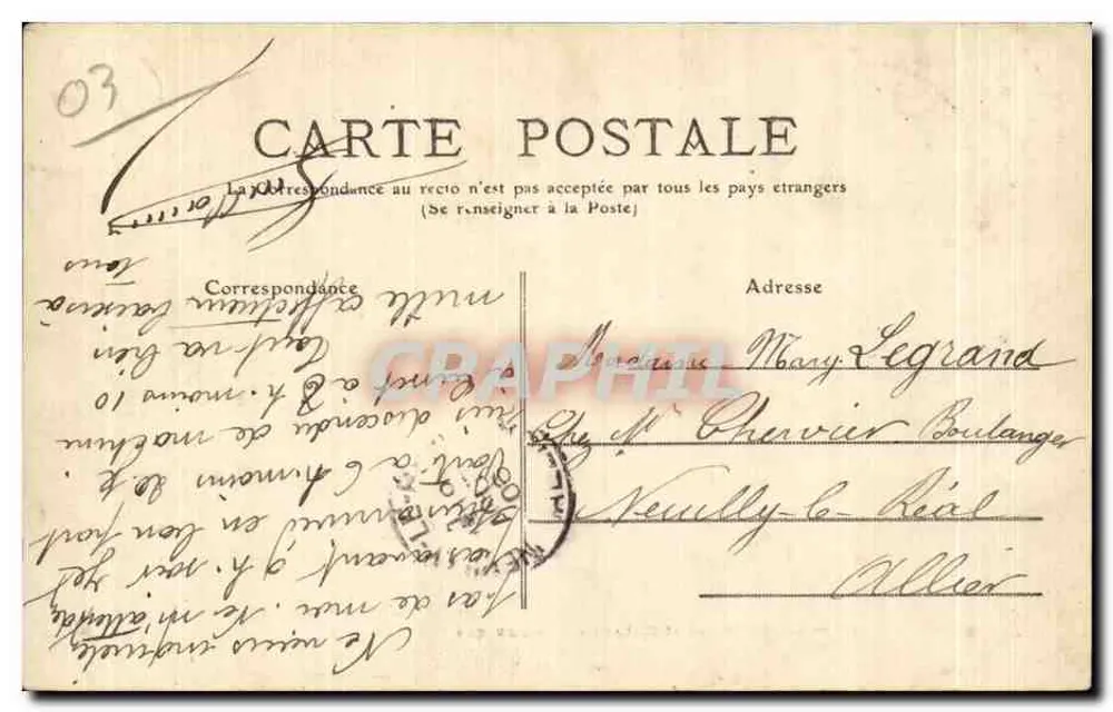 Vichy — Plein en Beeld van de Republiek — C.C. n°32 - Achterkant