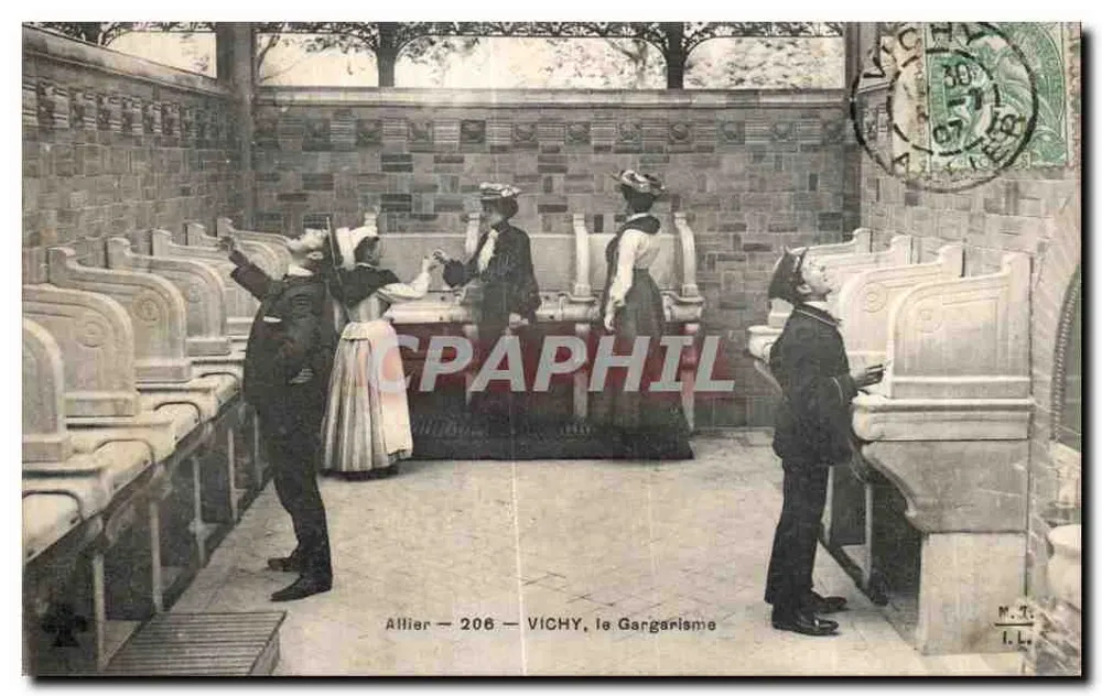 Vichy, o Gargarismo — Allier 206 — editor M.T. I.L. - Frente