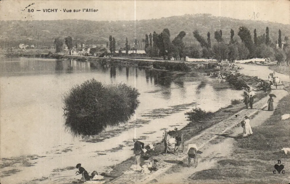 Vichy — Uitzicht op de Allier — CCG - Voorkant