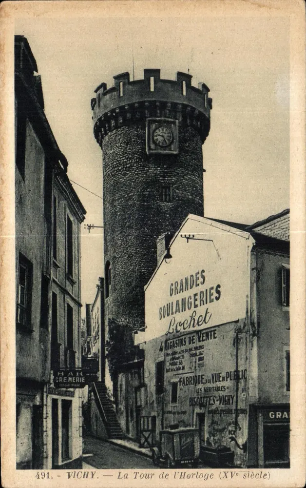 Vichy — Die Uhrenturm (15. Jahrhundert) - Vorderseite