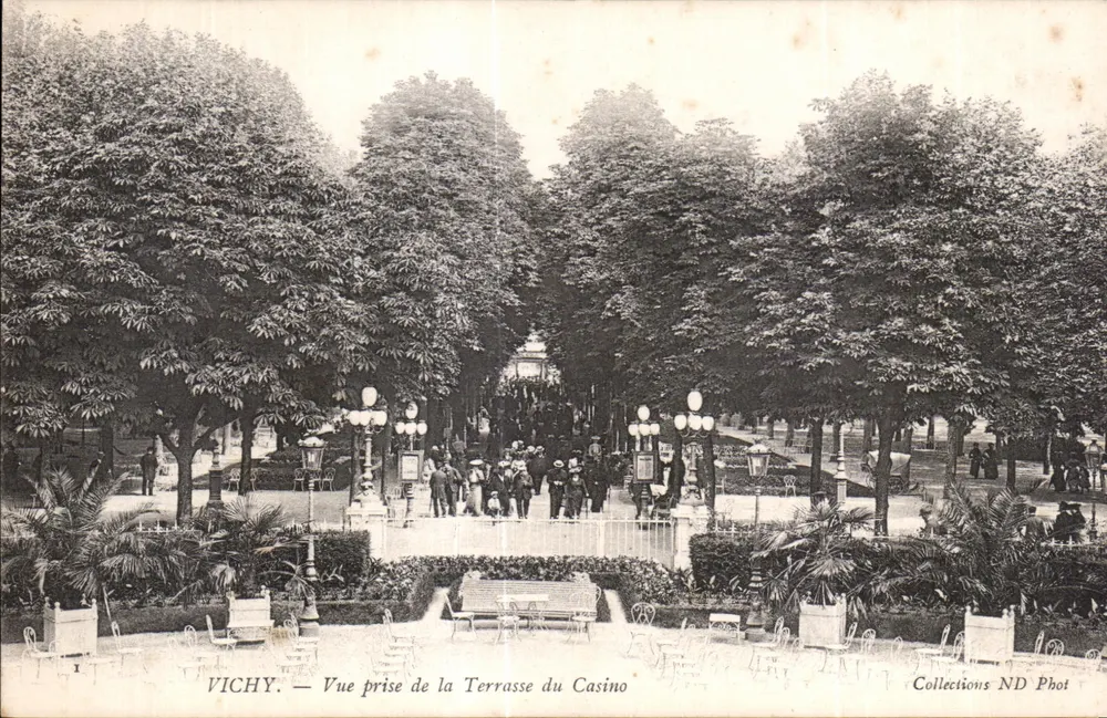 Vichy — Ansicht vom Casino-Terrassen — Collections ND Phot - Vorderseite