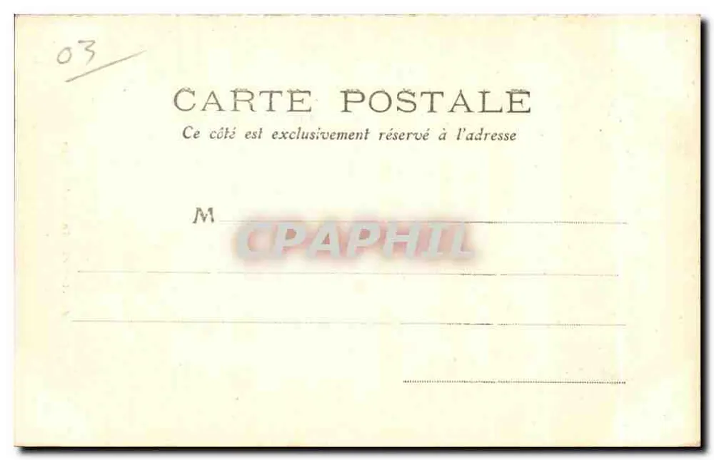 Vichy — Klokken toren — M.T. 22 - Achterkant