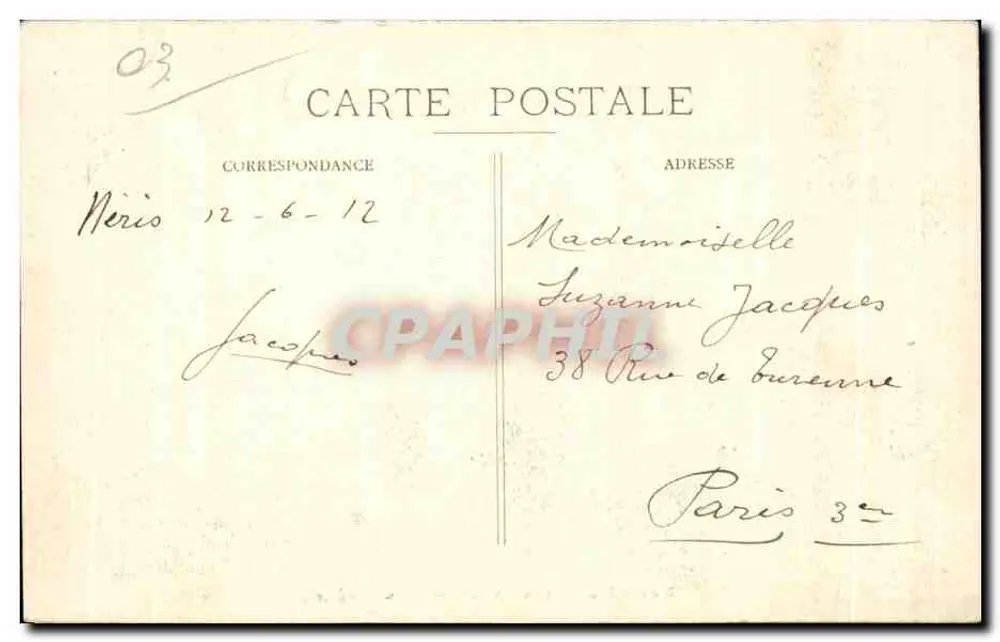 Néris-les-Bains (Allier) — As Arenas — Editor não identificado - Verso