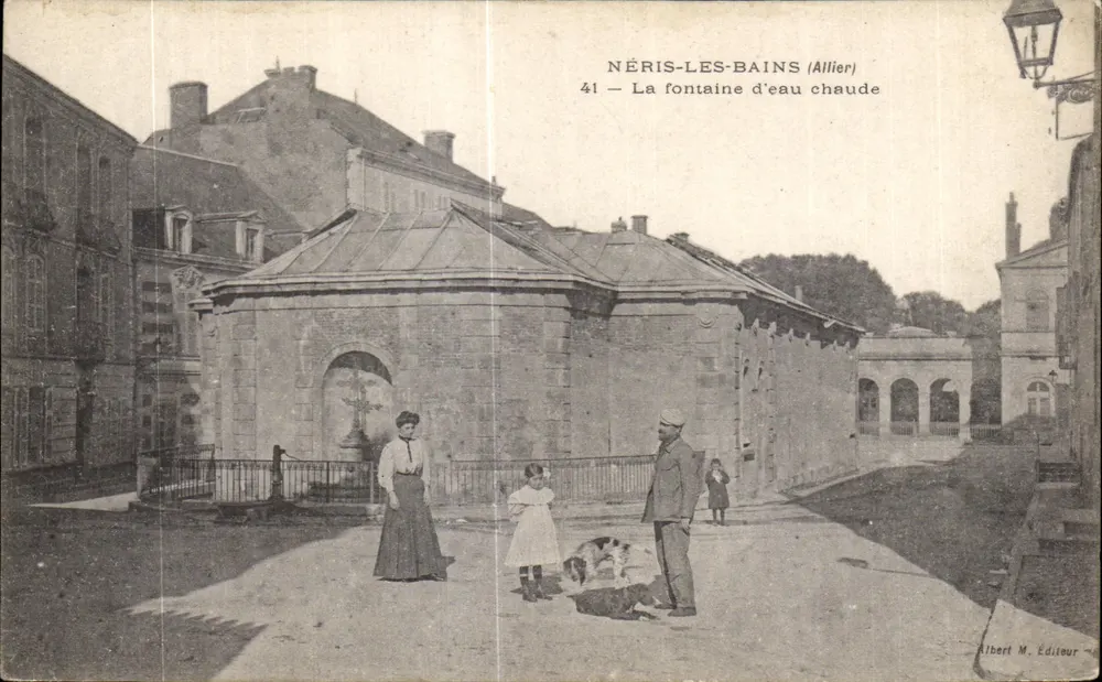 Néris-les-Bains (Allier) — A fonte de água quente — Albert M. Éditeur - Frente