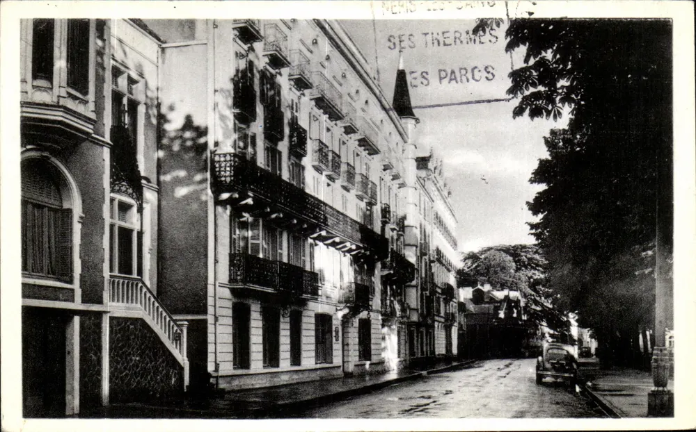 Néris-les-Bains — Straße Boisrot Desserviers und die Hotels — Stadt der Künste Photomechanisch - Vorderseite