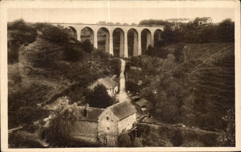 Néris-les-Bains (Allier) — Der Viadukt und der Bach von Courneron — Edition Néris-les-Bains - Vorderseite
