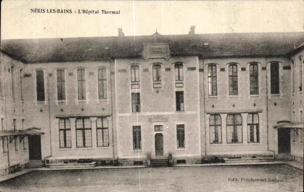Néris-les-Bains - Das Thermalhospital — Edit. Préchonnet Gallon - Vorderseite
